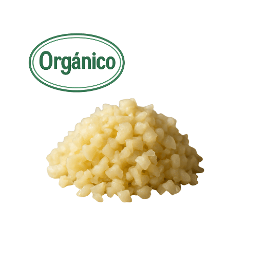 minced organic garlic