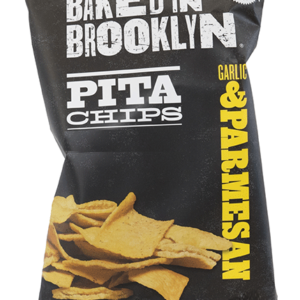 227g Baked in Brooklyn Garlic & Parmesan Pita Chips