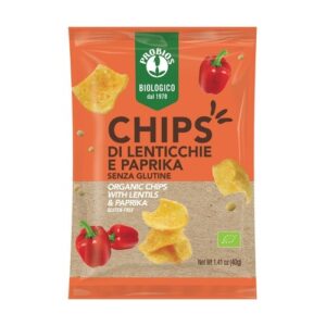 40g GF Lentil & Paprika Chips (Ceres Organica)