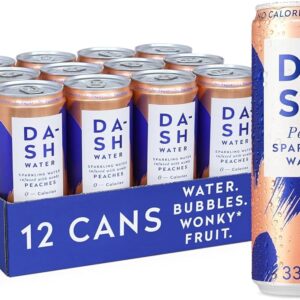 330ml Dash Peach Sparkling Spring Water