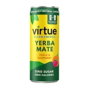 250ml Virtue Yerba Mate - Peach & Raspberry (Excelon)