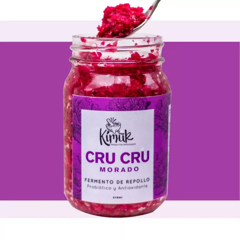 416ml Kimuk Organic Cru Cru Morado Sauerkraut