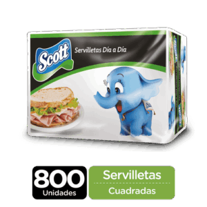 800 units Scott Square Napkin (PriceSmart)