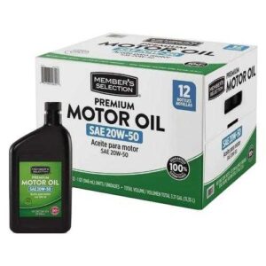 Member's Selection Premium Motor Oil SAE 20W-50 946 ml / 1 qt 12 Pack (Price Mart)