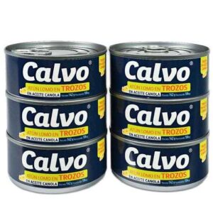 Calvo Tuna Chunks in Canola Oil 6 pack/ 142 g (Price Mart)