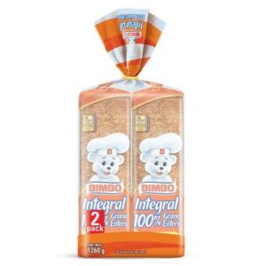 Bimbo Whole Wheat Bread 2 units / 690 g (PriceSmart)