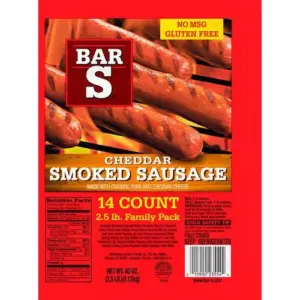 1.13 kg / 2.5 lb Bar-S Cheddar Smoked Sausage(PriceSmart)