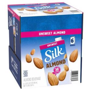 Silk Almond Original Unsweetened Milk 6 Units / 32 oz (PriceSmart)