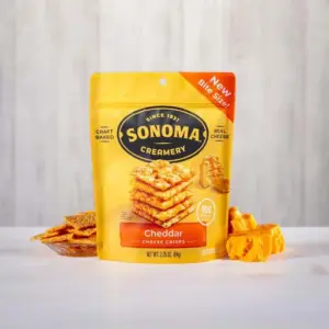64g Sonoma Creamery Cheddar Cheese Crisps