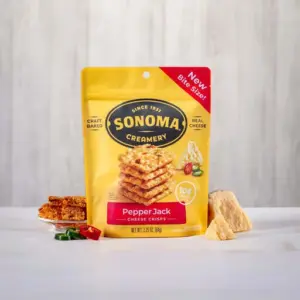 40g Sonoma Creamery Pepper Jack Cheese Crisps