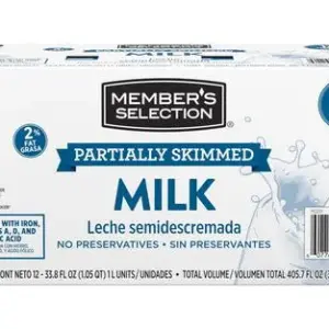 12 Units / 1 L Member's Selection Partially Skimmed Milk (PriceSmart)