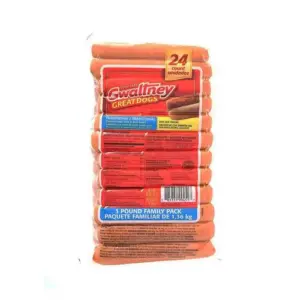 1.36 kg / 3 lb Gwaltney Meat Hot Dog (PriceSmart)