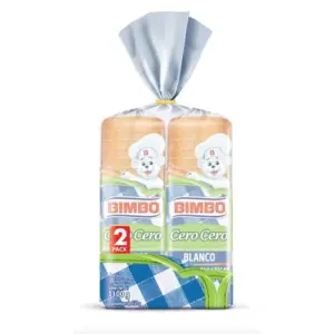 2 Units / 550 g Bimbo Cero Cero White Bread (PriceSmart)