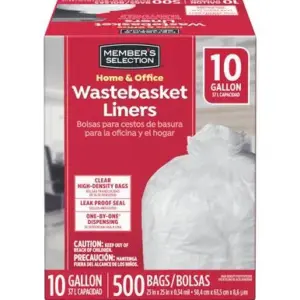 Member's Selection Trash Bag 500 Units / 10 gal
