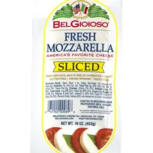 1 lb/16 oz Belgioioso Fresh Sliced Mozzarella Log (PriceSmart)