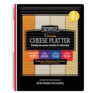 2 LBS Member's Selection Variety Cheese Party Tray (PriceSmart)