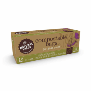 Natural Value 13-Gallon Compostable Trash Bag