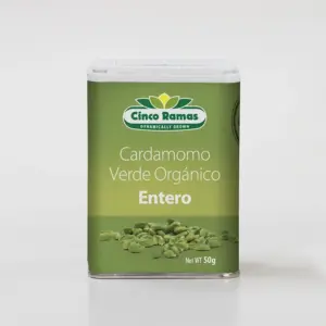 50g Organic Green Cardamom (Cinco Ramas)