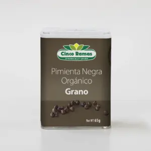 65g Organic Black Peppercorns Ground (Cinco Ramas)