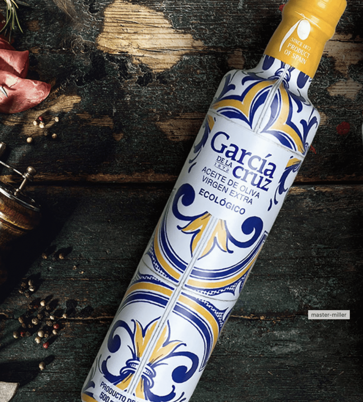 García de la Cruz 500ml Extra Virgin Master Miller Premium ORGANIC Olive Oil