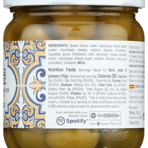 400g García de la Cruz Premium Manchego Cheese Stuffed Olives