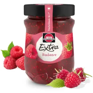 340g Schwartau Extra Rasberry Jam