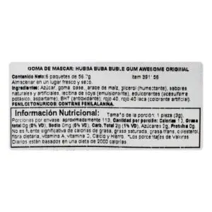 2 oz Hubba Bubba Bubble Gum Tape Original(PriceSmart)