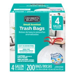 200 Units 4 gallon Color Scents Small Trash Bags (PriceSmart)