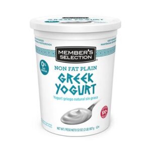 907g Member's Selection Non Fat Plain Greek Yogurt (PriceSmart)(Cooler)