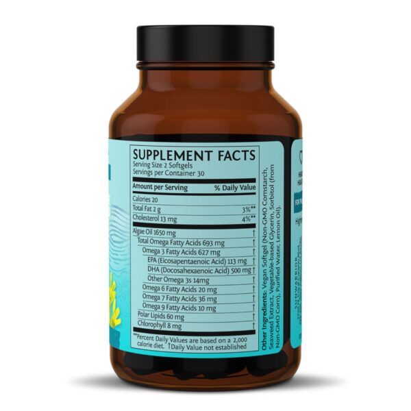 Sunwarrior OMEGA 3 | DHA & EPA 60 Softgels Ingredients