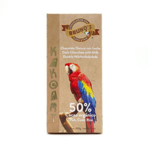 100g Brunos Organic Dark Milk Chocolate 50% (M&M)