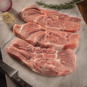(+-)1KG (Chuleta de Paleta) Pork Shoulder Chops (Grass-Fed)