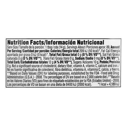 1.25 kg Member's Selection Organic Agave Syrup ingredients