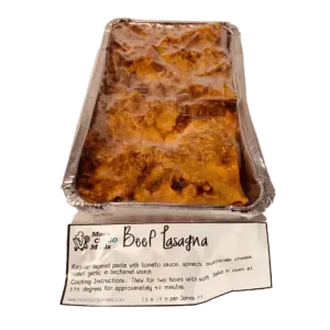 5″x10″ Beef Lasagna for 2 (Mono ConGO)