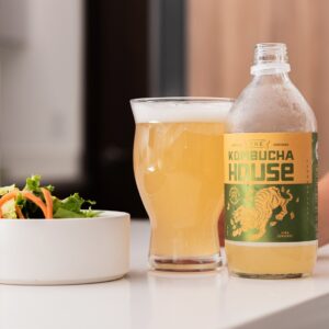 Pineapple Ginger Kombucha House Bottle