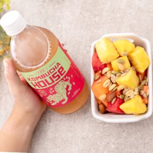 Strawberry Mint Kombucha House Bottle