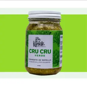 416ml Kimuk Organic Cru Cru Verde Sauerkraut