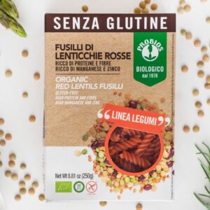 250g GF Organic Red Lentil Fusilli (Ceres Organica)