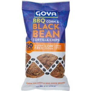 170gr Gluten Free Goya BBQ Corn and Black Bean Chips (Alpiste)