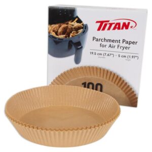 Titan Non-stick Paper Liners for Air Fryer 100 Units / 7.6" (PriceSmart)