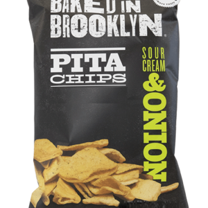 227g Baked in BrooklynSour Cream & Onion Pita Chips