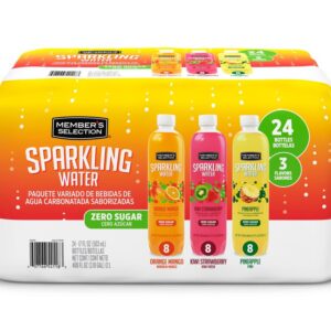 Member's Selection Sparkling Fruit-Flavored Water Zero Sugar 24 Units (Pricesmart)