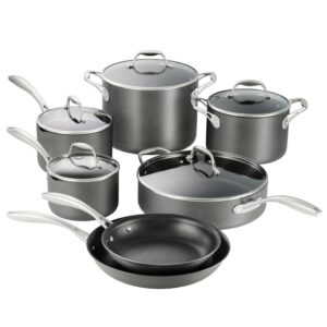 Member's Selection Anodized Aluminum Cookware Set 12 Pieces (Pricesmart)