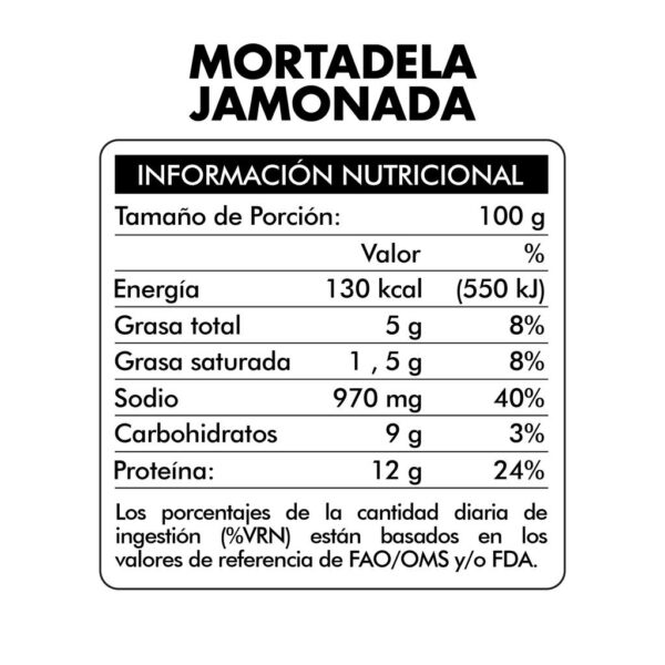 800 g La Extremeña Mortadella with Ham