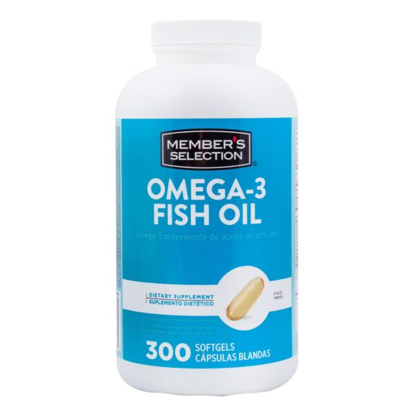 300 Capsules Member's Selection Omega-3 Fish Oil (PriceSmart)