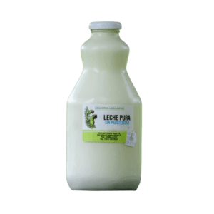 1L Raw Milk in Glass Container Lecheria Las Lapas