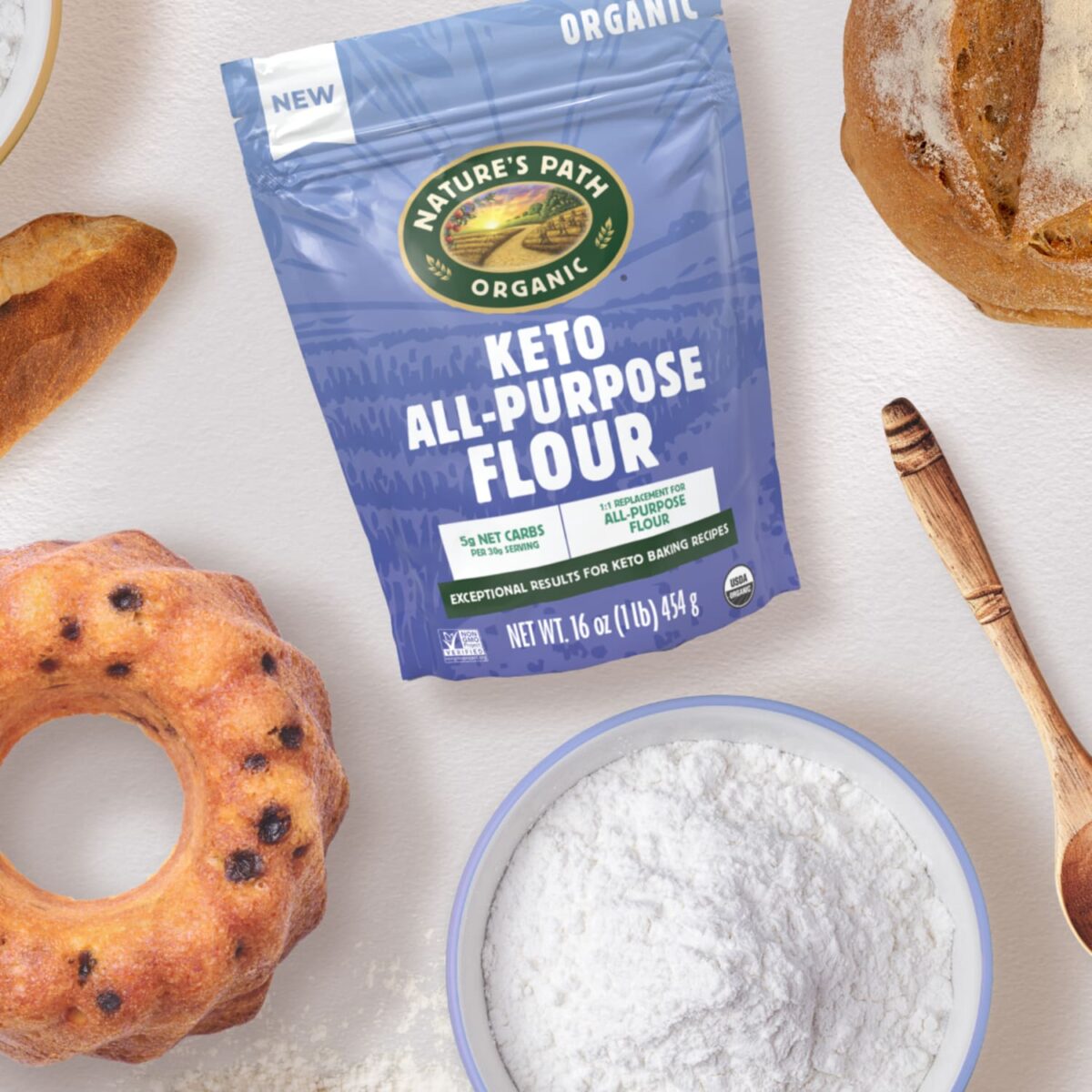 454g Keto All-Purpose Flour  Nature’s Path (SQF) - Image 3