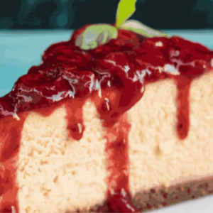 10" Whole Wheat Large Strawberry Cheseecake (The Bekery House)