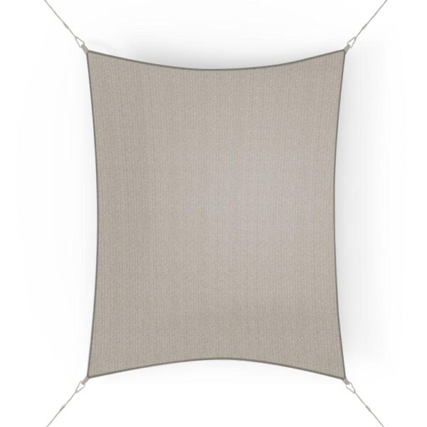 BEIGE Coolaroo Rectangle Shade Sail 3.9 m x 2.1 m / 153.5" x 82.6" (Pricesmart)