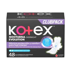 Kotex Overnight Evolution Extra Long Women's Pads with Wings 48 Units (Pricesmart)
